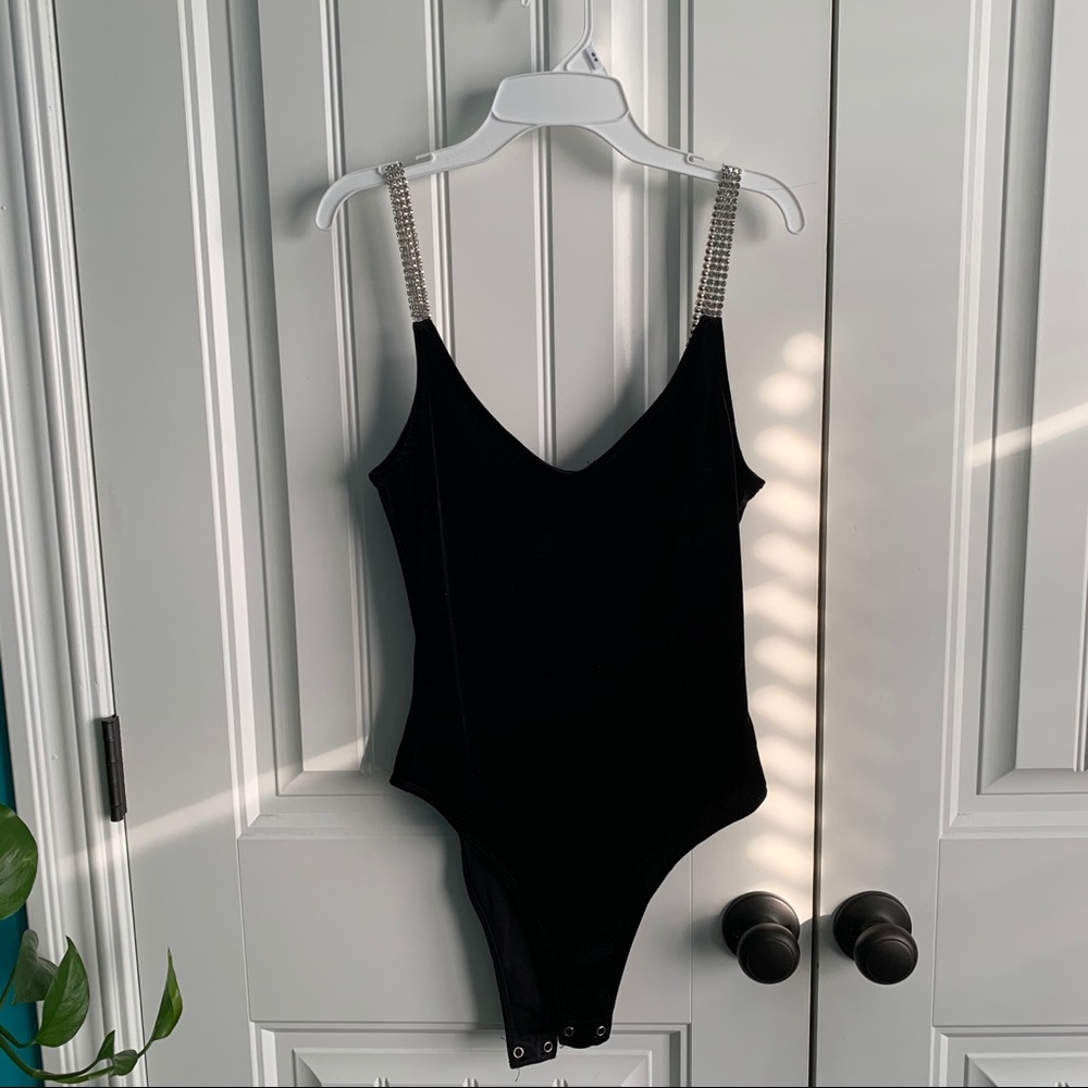 Black Velvet Bodysuit